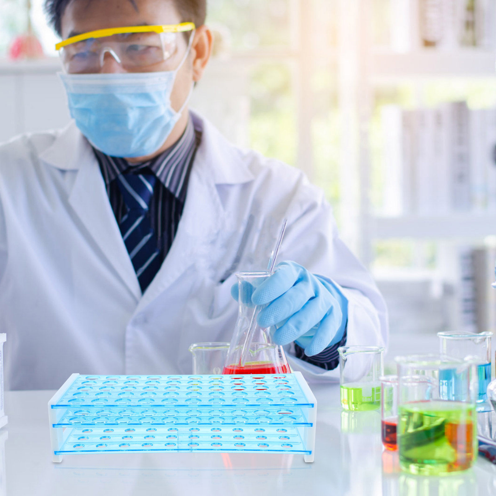 Stojak na probówki, 3-poziomow – Lab Equipment recenzja i cena