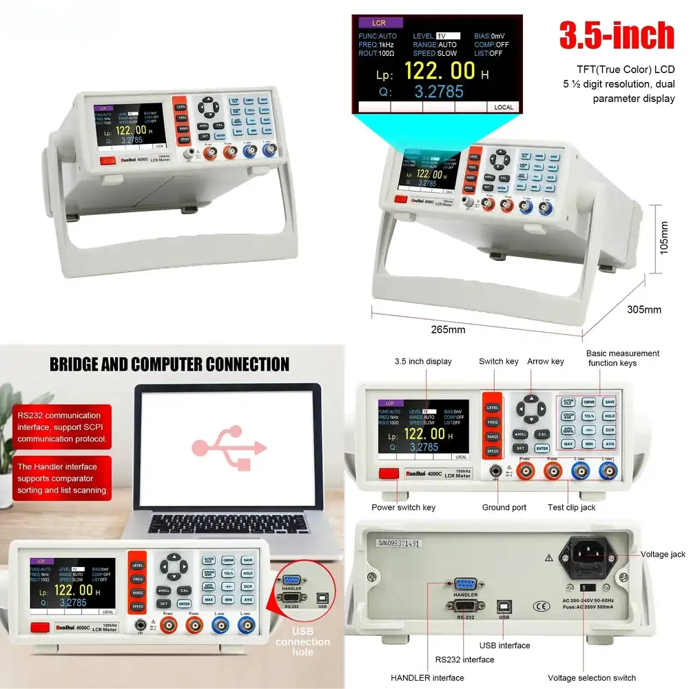 Cyfrowy miernik LCR, laborator – Test Instruments recenzja i cena